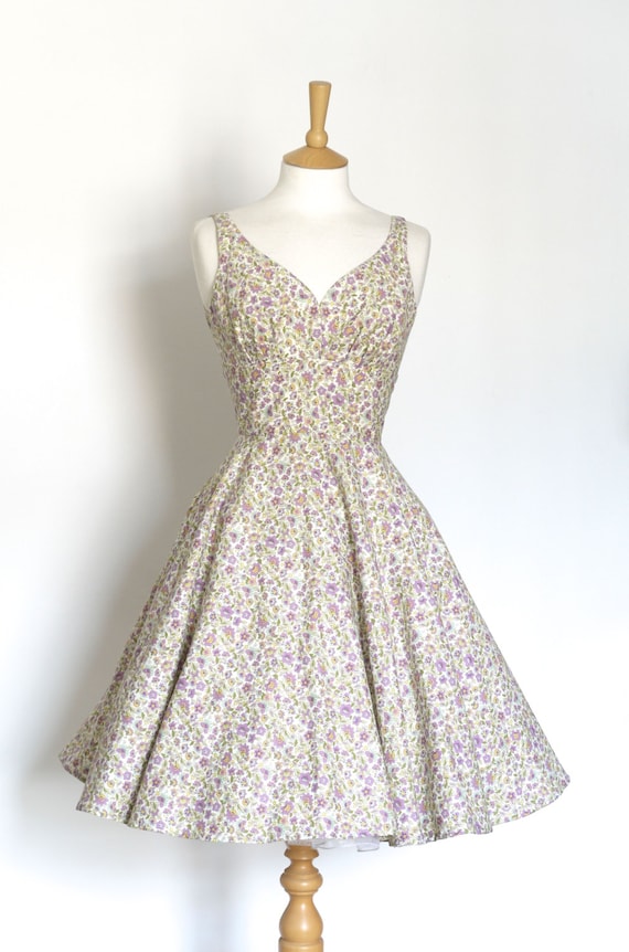 dusky pink floral lace up detail tea dress