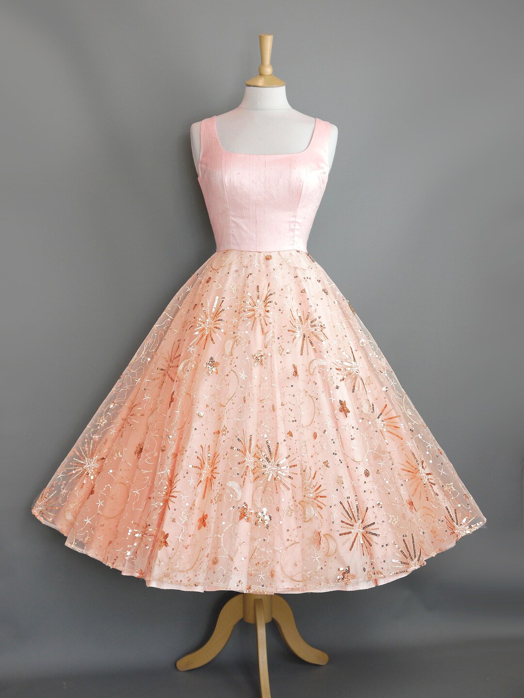 Ameri Vintage TULLE DOCKING DRESS ベージュ M AMERI(アメリ) チュールドッキングドレス ノースリーブ