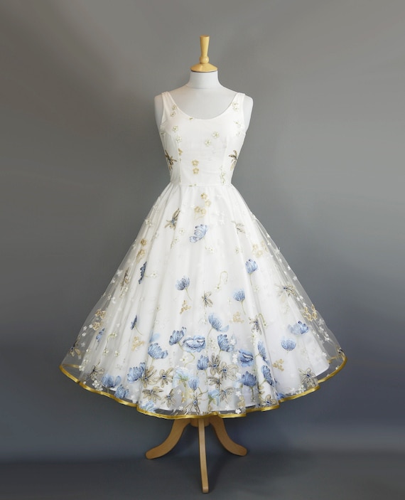 Scoop Tea-Length Prom Dress Scoop Tea-Length Prom Dress