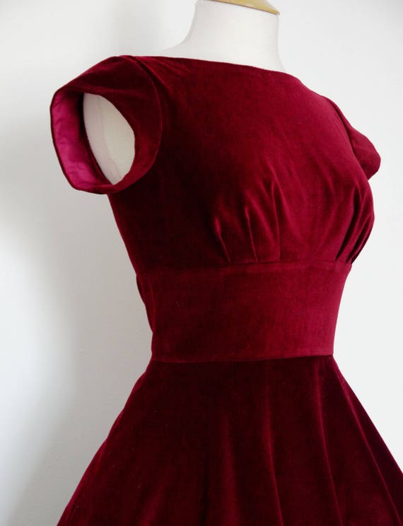 cherry red dress