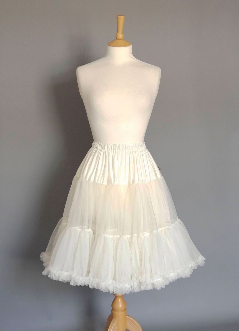 Ivory Swing Petticoat Soft Two Layer Fifties Petticoat Etsy Canada