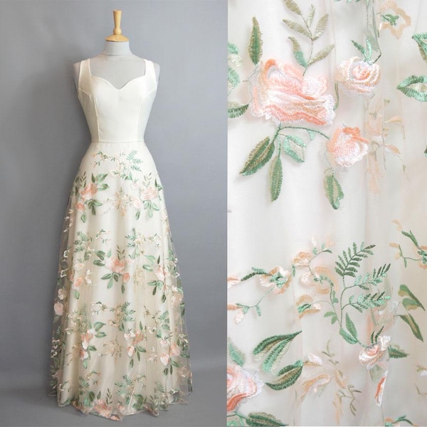 UK Size 12 - Peony Satin Wedding Gown - Made by Dig for Victory