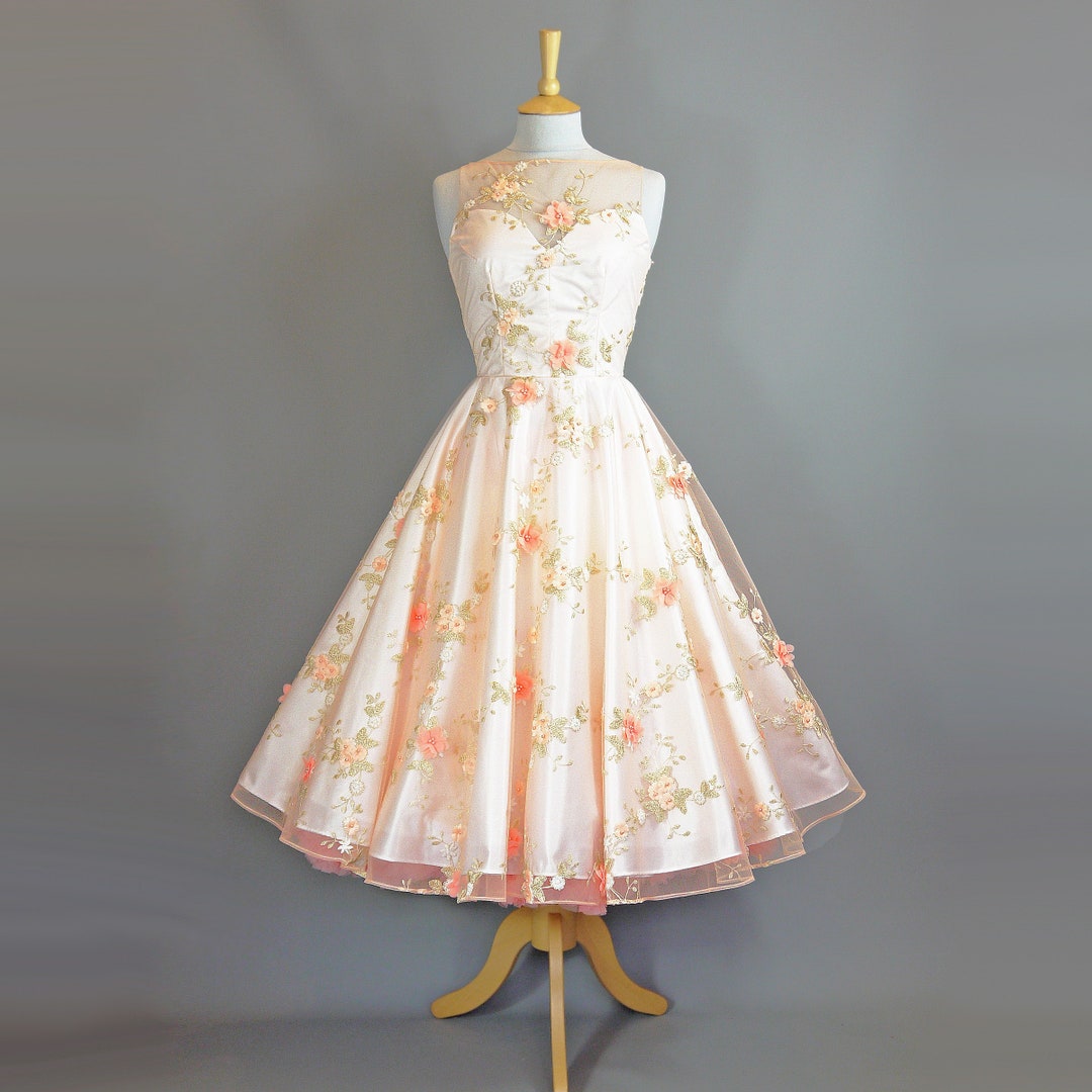 Ameri Vintage TULLE DOCKING DRESS ベージュ M Ameri（アメリ）の「TULLE DOCKING DRESS（ワンピース）」 - WEAR