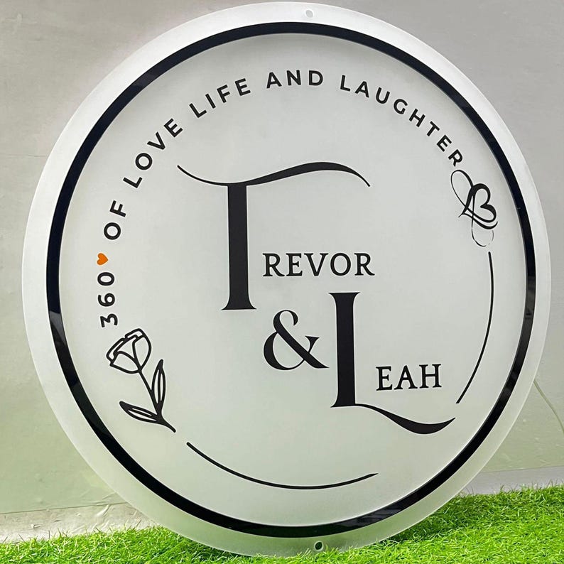 Personalized Office Wall Logo Sign, Acrylic Salon Backlit Sign, Business Logo Signs, Wall and Door Office Sign, Wall LED Beauty logo sign image 9