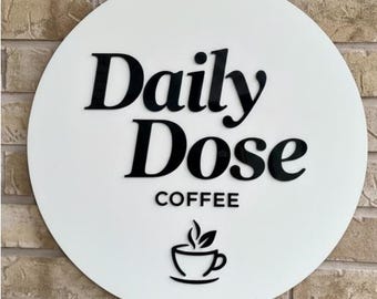 Custom Business Sign - 3D Acrylic Logo Sign for Office - Beauty Salon Wall Decor - Gold Mirror Acrylic Sign - Raised Lettering Boutique Sign