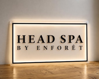 Custom Logo Acrylic Signs | led Light Up Sign | Backlit Business Logo Sign | Boutique & Office Company Sign | Personalized Backlit Signs