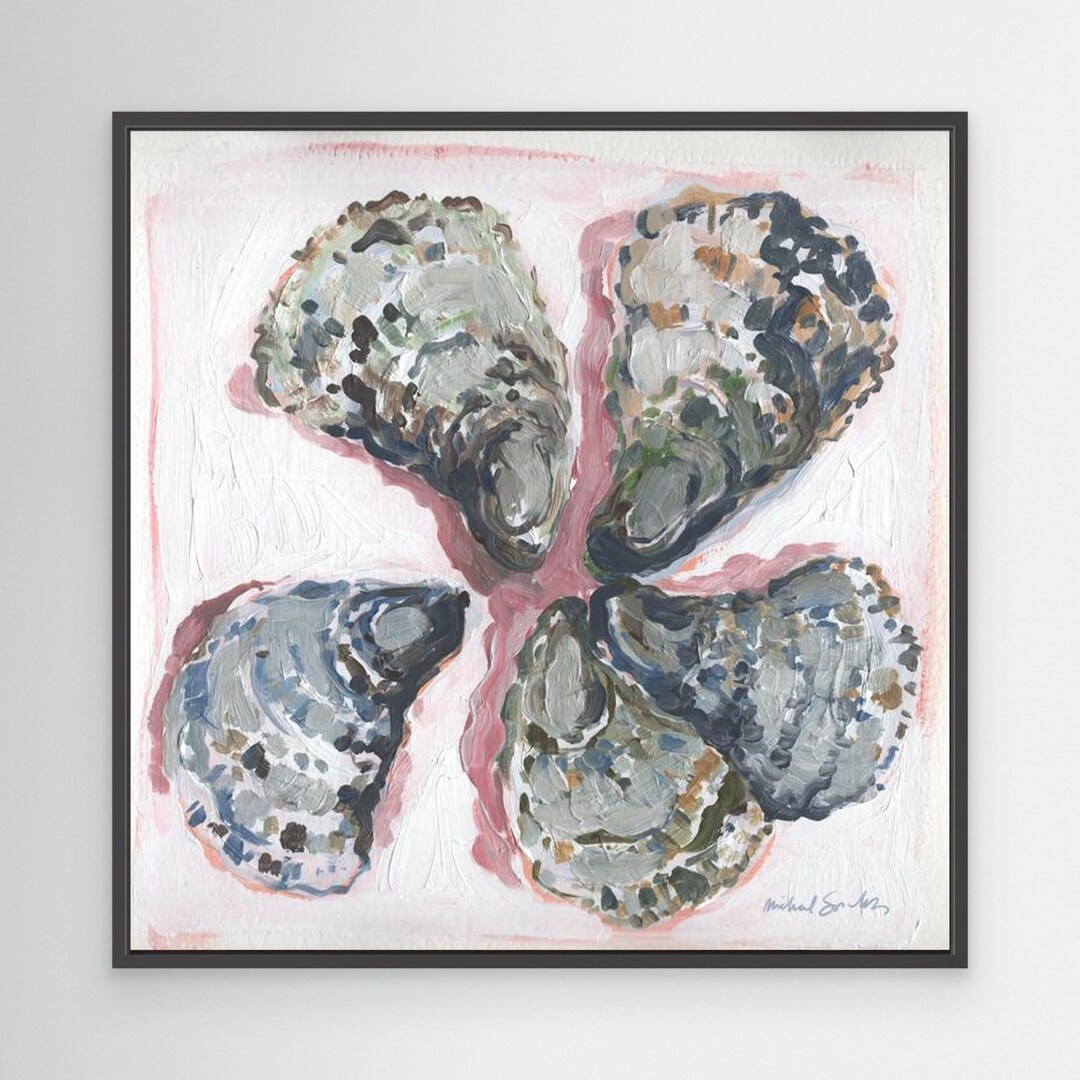Oyster Shells Fine Art Print, Coastal Beach Decor, Kitchen Seafood - Etsy