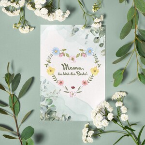 Tarjeta de felicitación, tarjeta de agradecimiento para el Día de la Madre, cumpleaños o cualquier ocasión para tu persona favorita, idea de regalo.