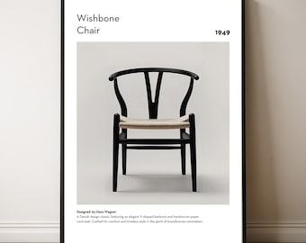 CH24 / ウィッシュボーン / Yチェアプリント、スカンジナビアデザイン