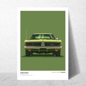 Póster de coche imprimible, arte de pared, regalo para él, arte de pared de muscle car clásico, impresión de coche americano, regalo para papá, decoración de coche para cueva de hombre, descarga digital