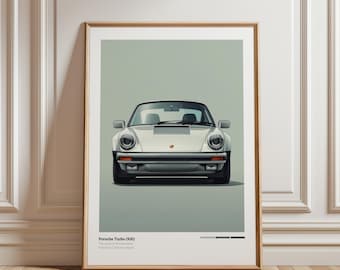 Retro Car Poster - Printable Wall Art Classic Car Man Cave Decor Gift for Him (Digital Download)