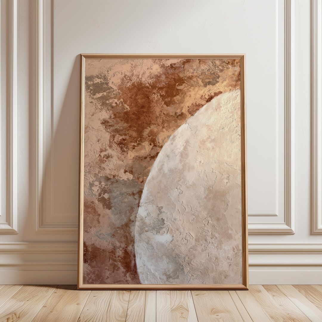 Wabi Sabi Wall Art - Organic Minimalist Abstract Painting Earth Tones ...