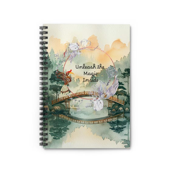 Beautiful, Whimsical Spiral Notebook - Unleash the Magic Inside, Perfect Gift for Writers, Students, Journal Lovers, Art Enthusiasts, [...]