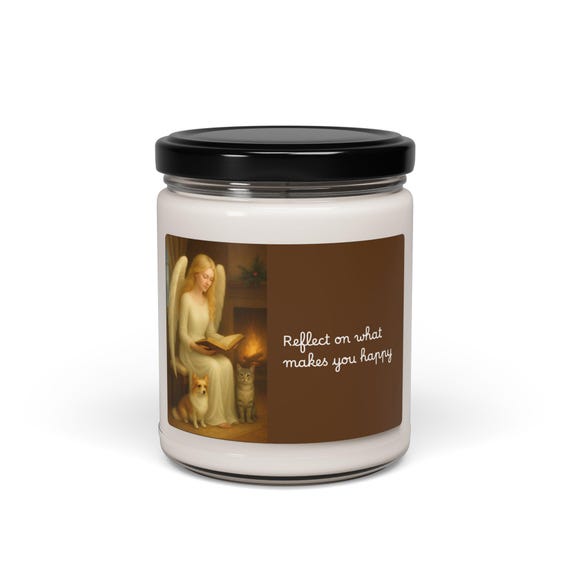 Scented Soy Candle: Aromatherapy Relaxation, Positive Vibes