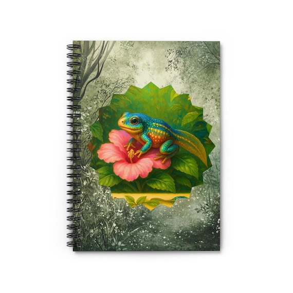 Vibrant Nature Spiral Notebook - Ruled Line, Floral Notebook, Eco-friendly Journal, Gift for Nature Lovers, Tropical Design