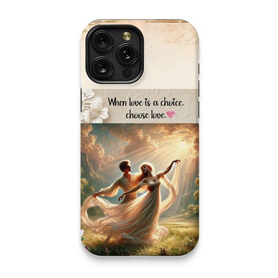Romantic Couples iPhone 15 Pro Max Case: Love Quote Design