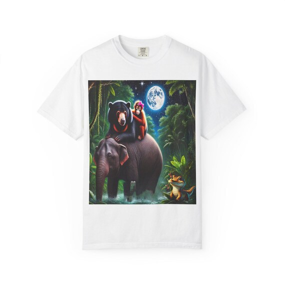 Jungle Animals Garment-Dyed T-shirt: Comfort Colors 1717