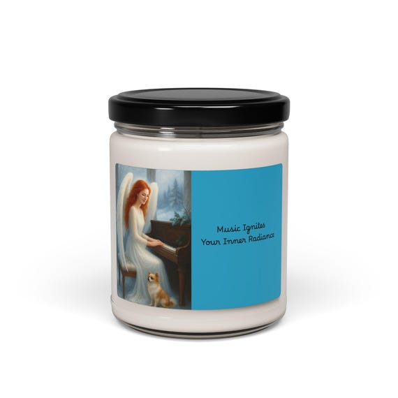 Music Lover Soy Candle: Aromatherapy Relaxation Candle