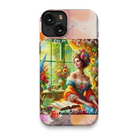 Vibrant Floral iPhone 15 Plus Case: Artistic Protective Phone Cover