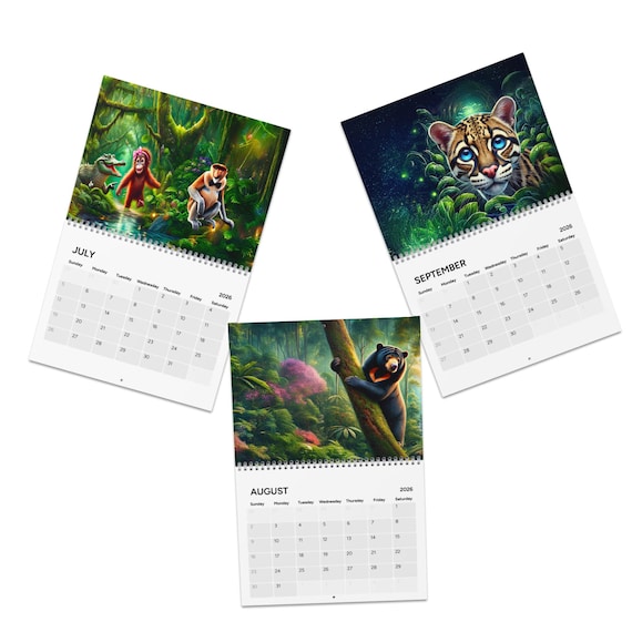 Salsita's Magic  2026 Calendar, Wall Calendar, Inspirational Calendar, Floral Artwork Calendar, Gift for Home Decor, Planner Calendar