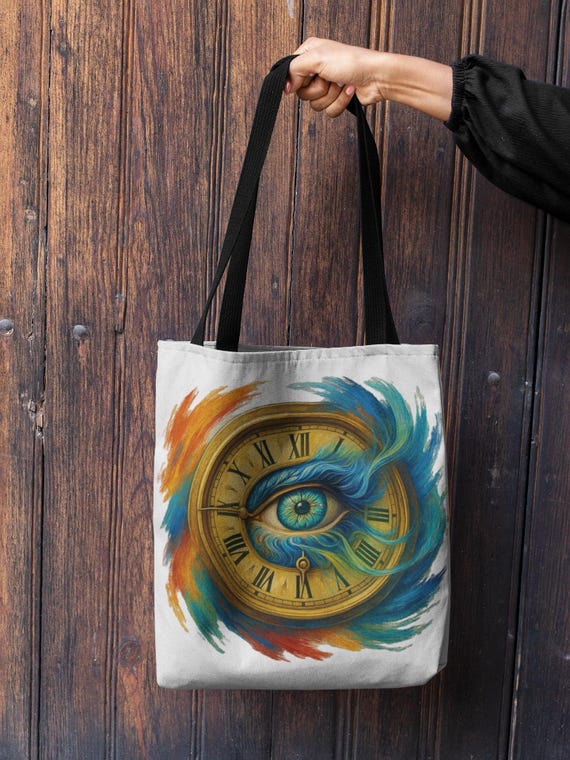 Artistic Clock Eye Shoulder Bag