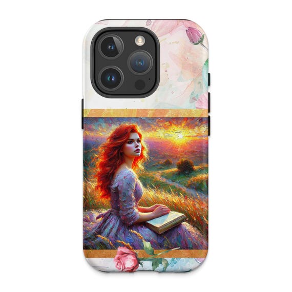 Artistic Woman Painting iPhone 16 Pro Case: Durable Protective Cover