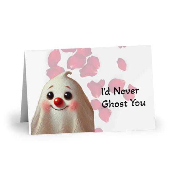 I'd Never Ghost You Note Card Set: Thinking of You Stationery