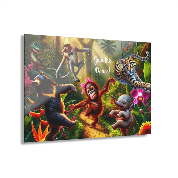 Jungle Dance Cleat Hanging Wall Art, Home Decor, Office Wall Decor, Conversation Starter Gift, Unique