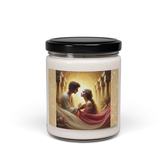 Victorian 'Forever Love' Soy Candle: Romantic Home Decor, Aromatherapy