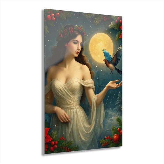 The Middle of the Road Wall Art with French Cleat, Dreamy Landscape Print, Home Decor, Nature Artwork, Gift for Art Lovers, Elegant Decor