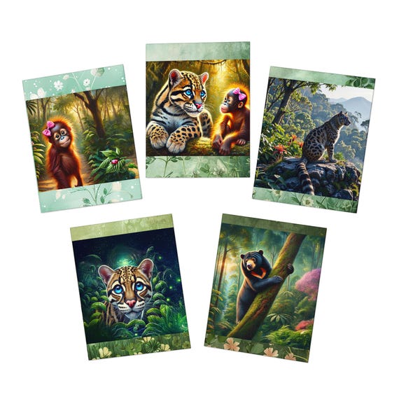 Multi-Design Greeting Cards (5-Pack)