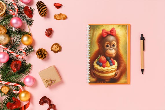 Adorable Orangutan Digital Notebook