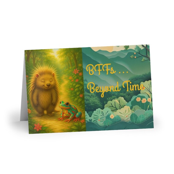 Greeting Cards, BFFs Beyond Time, Best Friend Card, Friendship Card, Timeless Friends, Friendship Gift, Happy Friendship Day Card