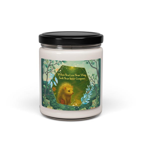 Compass Soy Candle: Aromatherapy Relaxation, Cinnamon Vanilla Scent