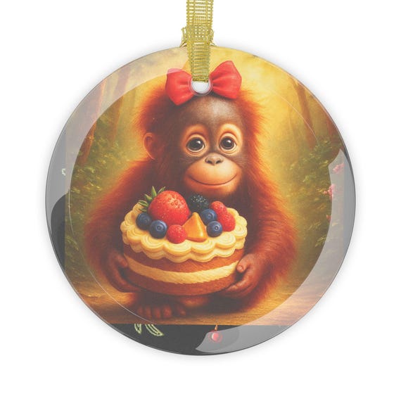 A Fruitcake Surprise Christmas Ornament -- Perfect for brightening Any Room During the Holiday Season
