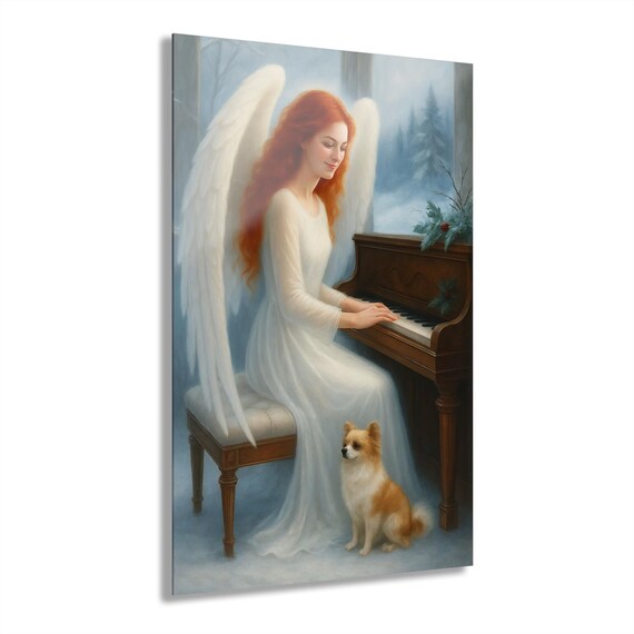 Musical Muse Wall Art with French Cleat, Dreamy Landscape Print, Home Decor, Nature Artwork, Gift for Art Lovers, Elegant Decor