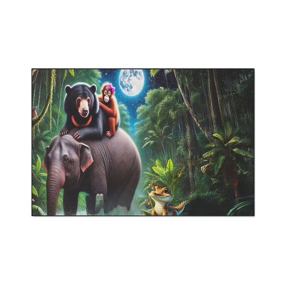 Moonlit Floor Mat, Night Sky Rug, Celestial Home Decor, Indoor Outdoor Mat, Moon and Stars Decor, Heavy Duty Mat