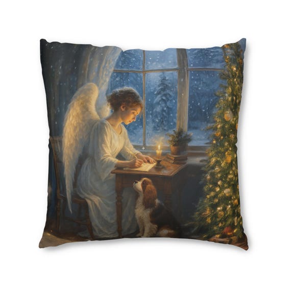 Square Floor Pillow - The Spark of Creativity Illuminates All Seasons, Tufted Cushion