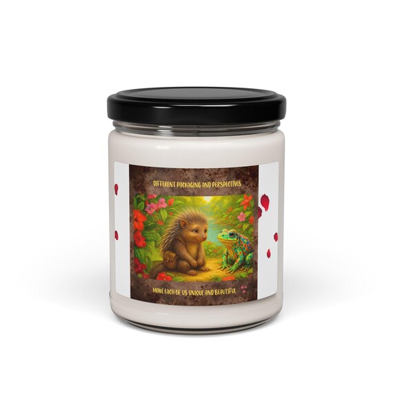 Soy Candle, Nature Lovers Candle, Unique Packaging, Beautiful Perspective Gift, Inspirational 9oz Candle Holder, Hand Poured Aromatherapy