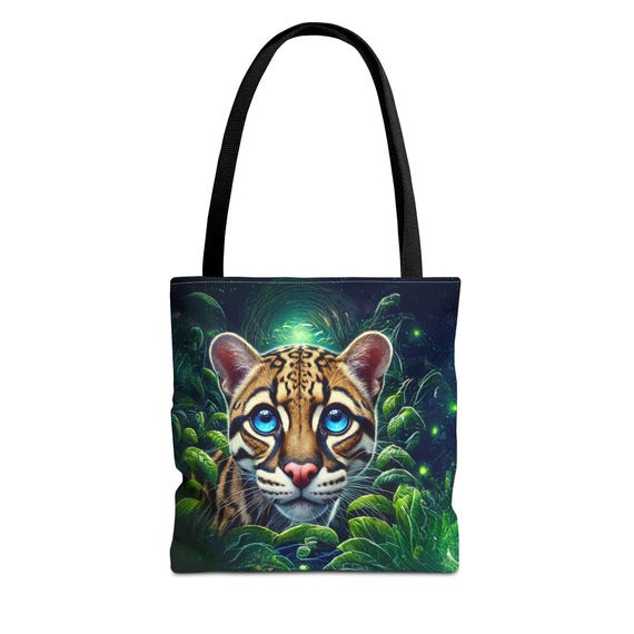 Ocelot Tote Bag: Spun Polyester All-Over Print