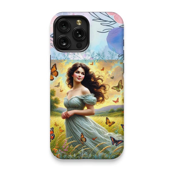 Butterfly Woman iPhone 15 Pro Max Case: Artistic Protective Phone Cover