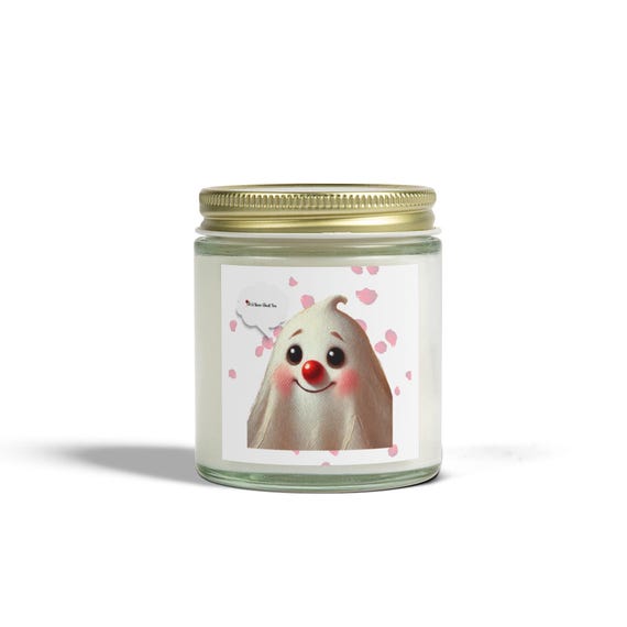 Bunny Scented Candle: Coconut Apricot Wax, Home Decor Gift