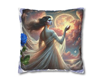 Spun Polyester Square Pillowcase