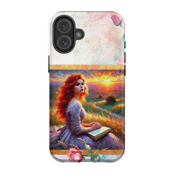 iPhone 16 Plus Case: Vibrant Sunset Art, Protective Phone Cover