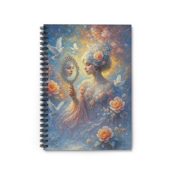 Reflected Elegance Spiral Notebook - Writing Notebook, Art Lover Gift
