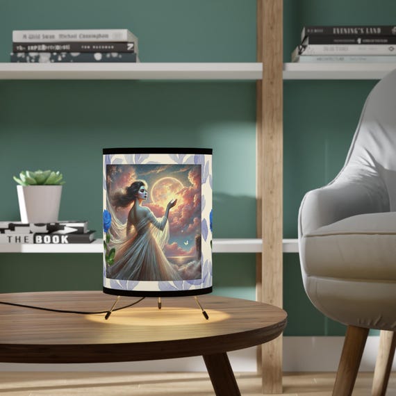 Moon Goddess Table Lamp: Mystical Celestial Home Decor