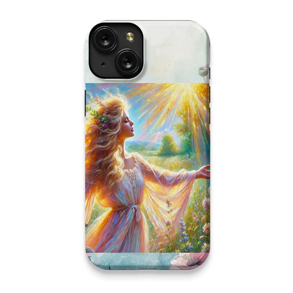Dreamy Art iPhone 15 Plus Case: Artistic Cell Phone Cover