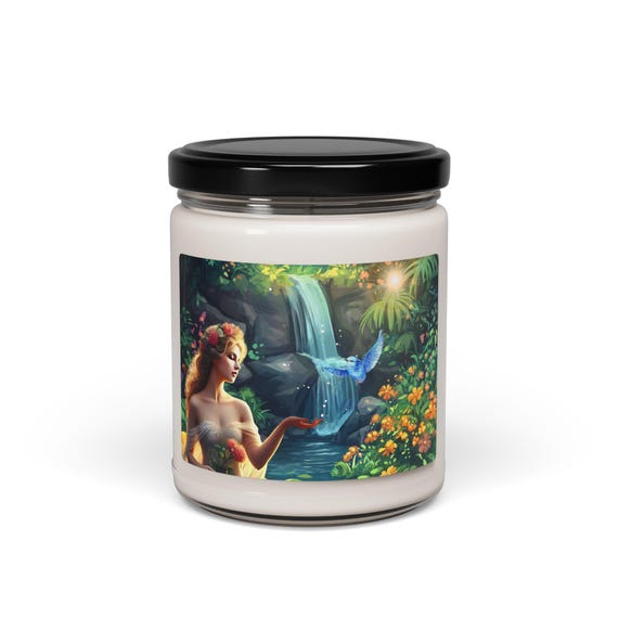 Bluebird of Happiness Scented Candle: Soy Wax Aromatherapy, 9oz