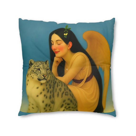 Tufted Square Floor Pillow: 'Lean on Me' Home Decor Cushion