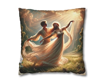 Spun Polyester Square Pillowcase